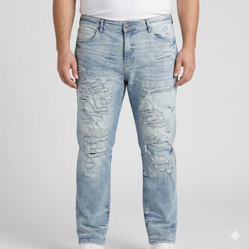 Jordan Craig Jeans Collins Legacy‎ Distressed 42x32 Light Wash